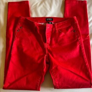 Celebrity Pink Vibrant Red Straight Legged Jeans Size 3